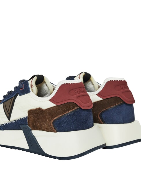 ICONICA Baskets en cuir mixte marine/tofu - Chaussures Homme