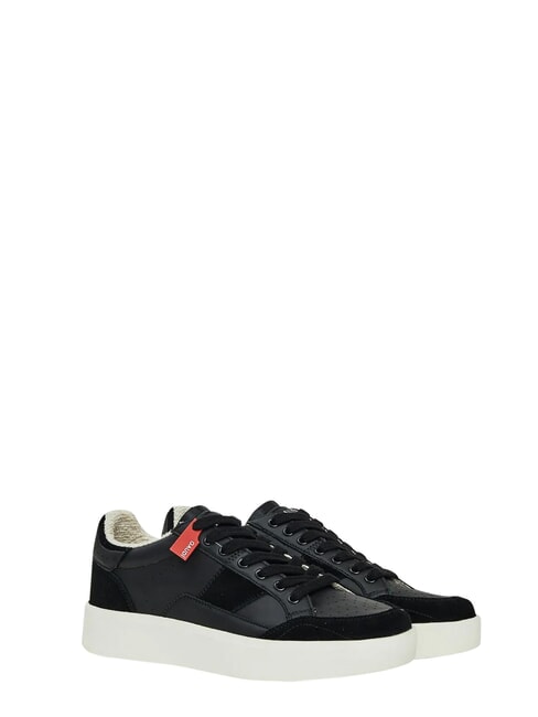 FUSION Baskets en cuir NOIR - Chaussures Homme