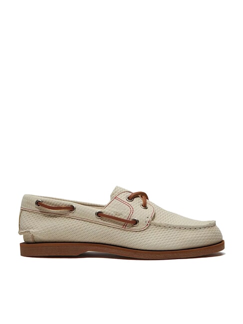 CLASSIC BOAT  Chaussures bateau en cuir beige clair - Chaussures Femme