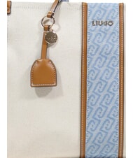 LIUJO RIDHI Grand sac &agrave; main avec bandouli&egrave;re neutre/denim - Sacs pour Femme - 6