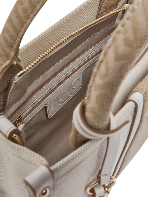 RIDHI Sac &agrave; main avec bandouli&egrave;re neutre/cr&egrave;me - Sacs pour Femme