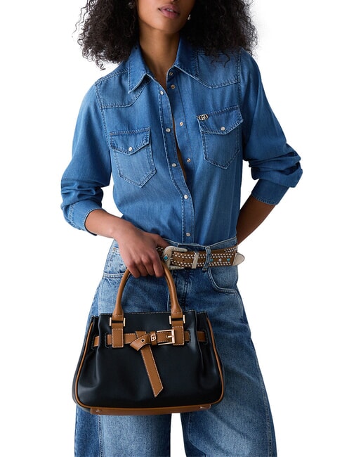 CORALLO Sac &agrave; main avec bandouli&egrave;re NOIR - Sacs pour Femme