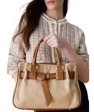 LIUJO CORALLO Sac &agrave; main avec bandouli&egrave;re Naturel - Sacs pour Femme - 2