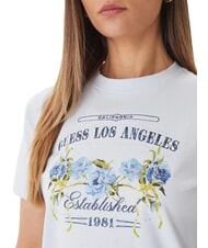 GUESS FLOWERS BOX T-shirt en coton ciel haut - T-shirt - 3