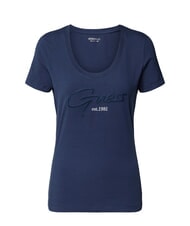GUESS SCRIPT T-shirt en coton bleu noirci - T-shirt - 3
