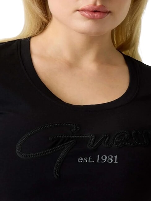 SCRIPT T-shirt en coton jetbla - T-shirt