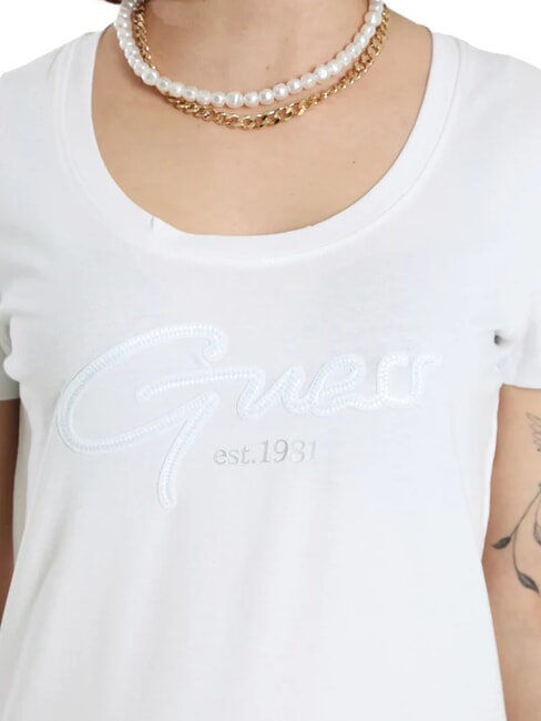 SCRIPT T-shirt en coton blanc pur - T-shirt
