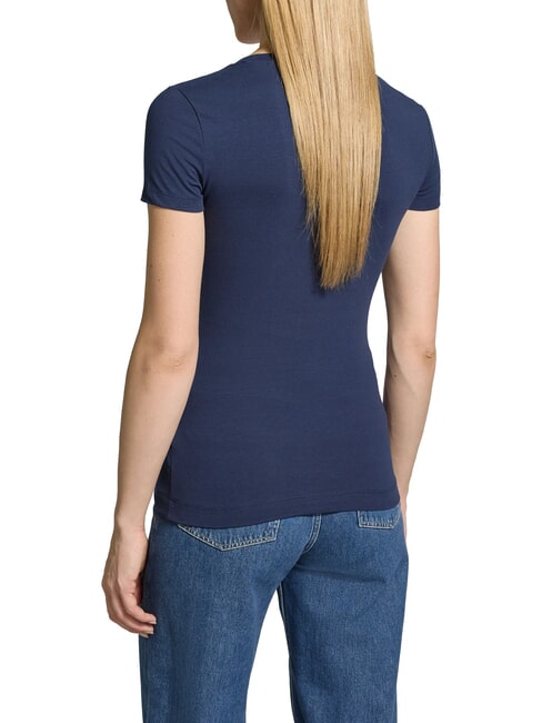 SCRIPT T-shirt en coton bleu noirci - T-shirt