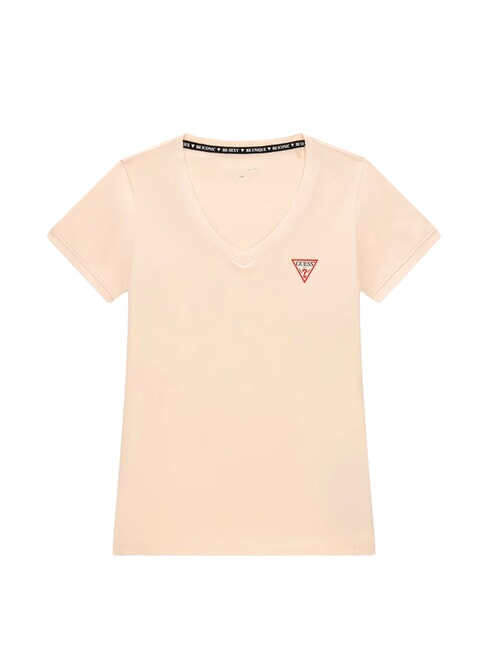 MINI TRIANGLE T-shirt col V vanille cosmique - T-shirt