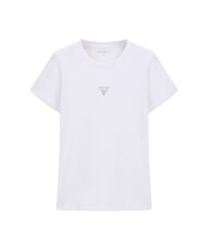 GUESS MINI STRASS TRIANGLE T-shirt en coton - T-shirt