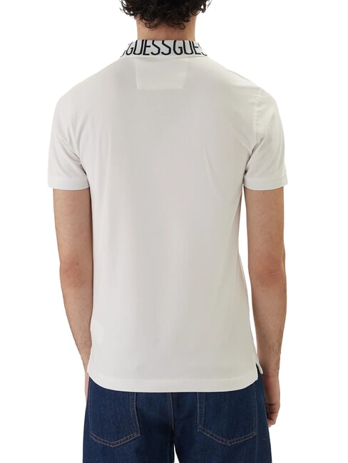 NOLAN polo &agrave; manches courtes blanc pur - chemise polo