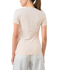 GUESS MINI TRIANGLE T-shirt coupe slim vanille cosmique - T-shirt - 2