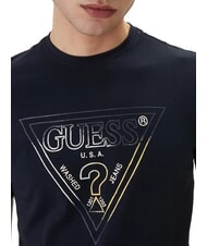 GUESS TRIANGLE HD T-shirt &agrave; manches courtes smartblue - T-shirt - 3