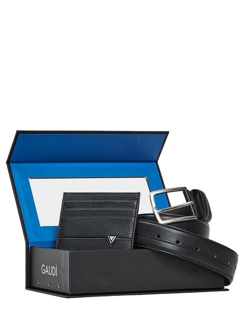 GIFT BOX kit ceinture et porte-cartes NOIR - Ceintures