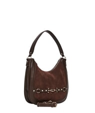 GAUD&Igrave; NEW DIAZ LEATHER Sac bandouli&egrave;re en cuir mixte caf&eacute; - Sacs pour Femme - 3