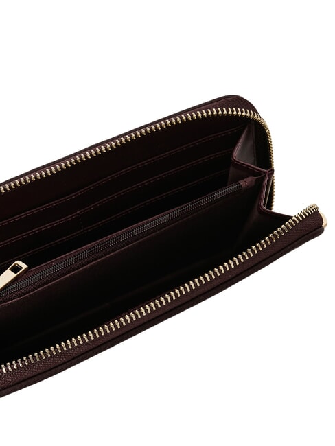 EVA Grand portefeuille zipp&eacute; vin - Portefeuilles Femme
