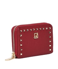 GAUD&Igrave; EMMA Portefeuille moyen avec clous ROUGE - Portefeuilles Femme - 3