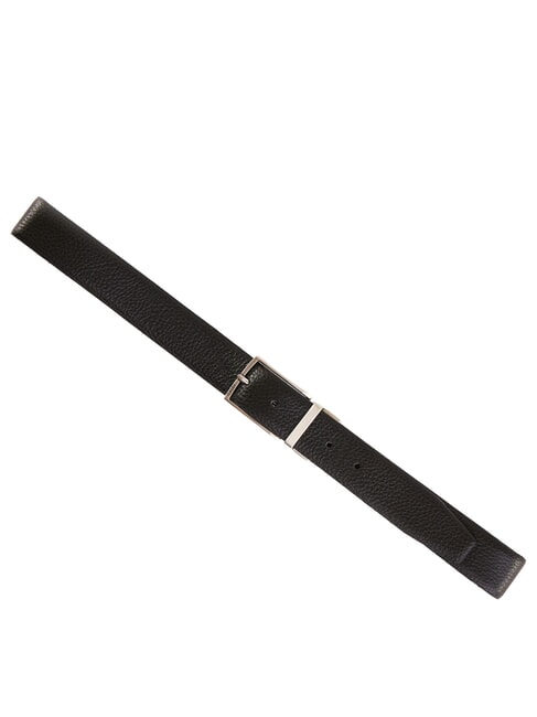 CERVO ceinture en cuir black/dk brown - Ceintures