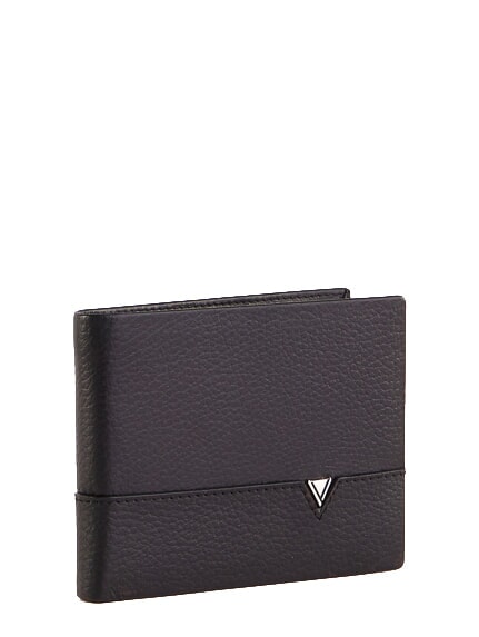 CALVIN Portefeuille vertical en cuir NOIR - Portefeuilles Homme
