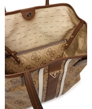 GUESS VICTORIA 2 Sac bandouli&egrave;re, avec pochette logo latte / marron - Sacs pour Femme - 5