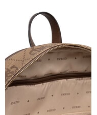 GUESS POWER PLAY Sac &agrave; dos pour femme logo latte / marron - Sacs pour Femme - 4