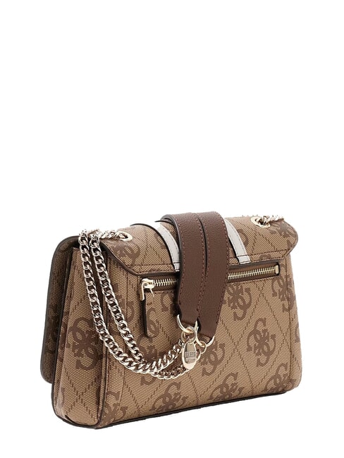 NOELLE 2 Sac bandouli&egrave;re / sac port&eacute; travers logo latte / marron - Sacs pour Femme