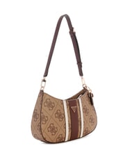 GUESS NOELLE 2 TOP sac bandouli&egrave;re logo latte / marron - Sacs pour Femme - 3