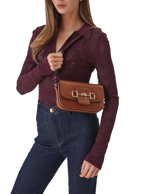 JANIE Mini sac bandouli&egrave;re COGNAC - Sacs pour Femme