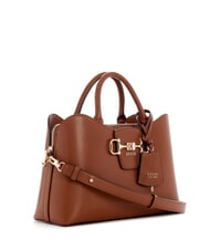 GUESS JANIE Sac &agrave; main avec bandouli&egrave;re COGNAC - Sacs pour Femme - 2