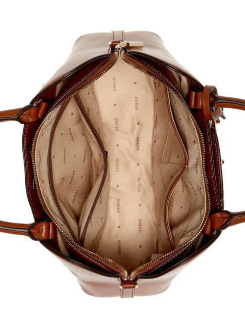 JANIE Sac &agrave; main avec bandouli&egrave;re COGNAC - Sacs pour Femme