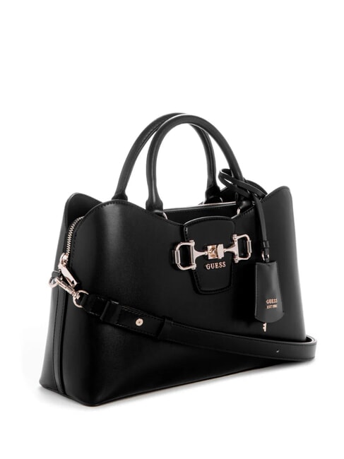 JANIE Sac &agrave; main avec bandouli&egrave;re NOIR - Sacs pour Femme