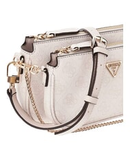 GUESS NOELLE 2 Sac &agrave; bandouli&egrave;re logo en os - Sacs pour Femme - 3