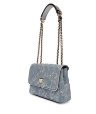 GUESS GIULLY 2 DENIM Sac bandouli&egrave;re / sac port&eacute; travers denim m&eacute;tallis&eacute; - Sacs pour Femme - 3