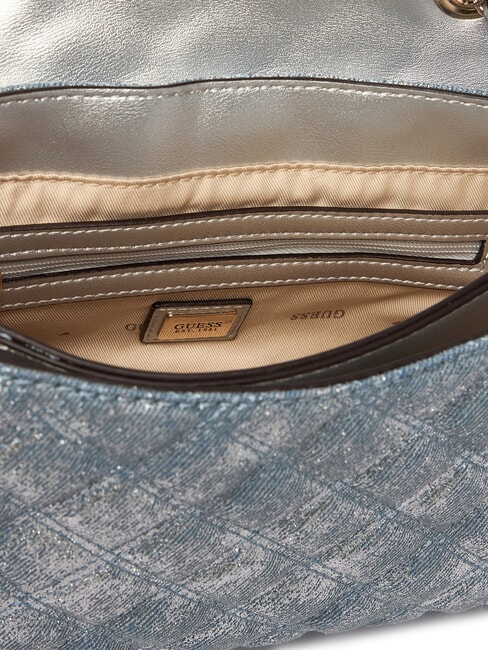 GIULLY 2 DENIM Sac bandouli&egrave;re / sac port&eacute; travers denim m&eacute;tallis&eacute; - Sacs pour Femme