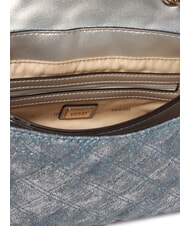 GUESS GIULLY 2 DENIM Sac bandouli&egrave;re / sac port&eacute; travers denim m&eacute;tallis&eacute; - Sacs pour Femme - 5