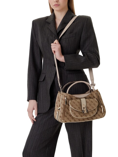 EMELIE LOGO2 Sac &agrave; main avec bandouli&egrave;re LOGO DE LAIT - Sacs pour Femme