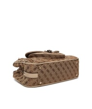 GUESS EMELIE LOGO2 Sac &agrave; main avec bandouli&egrave;re LOGO DE LAIT - Sacs pour Femme - 4