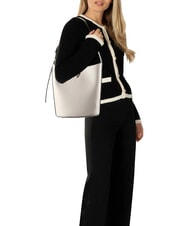 GUESS MERIDIAN 2 Sac seau avec pochette ivoire - Sacs pour Femme - 2
