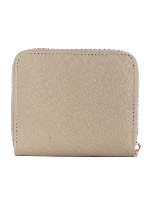 LAUREL 2  Petit portefeuille zipp&eacute; taupe - Portefeuilles Femme
