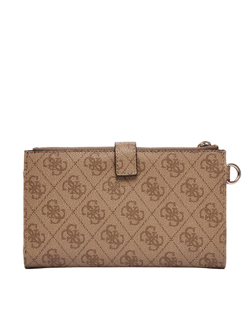 LAUREL 2 Portefeuille &agrave; logo logo latte / marron - Portefeuilles Femme