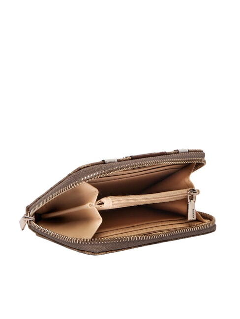 LAUREL 2 Portefeuille moyen logo latte / marron - Portefeuilles Femme