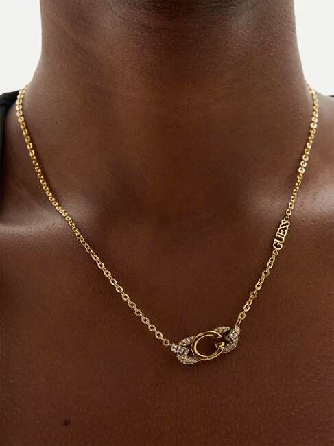 OH MY G Collier en or jaune, pendentif avec logo or jaune - Colliers