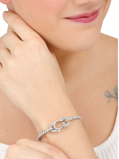 OH MY G Bracelet en argent, breloque avec logo ARGENT - Bracelets