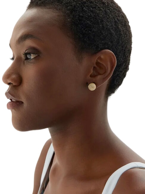 CALYPSO Boucles d'oreilles en argent or jaune - Boucles d'oreilles