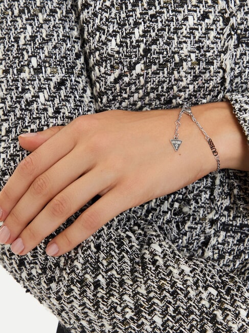 WONDERLIGHTS Bracelet en argent, avec un seul charm et logo ARGENT - Bracelets