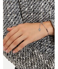 GUESS WONDERLIGHTS Bracelet en argent, avec un seul charm et logo ARGENT - Bracelets - 2
