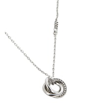 GUESS PERFECT Collier &agrave; cercles entrelac&eacute;s ARGENT - Colliers - 3