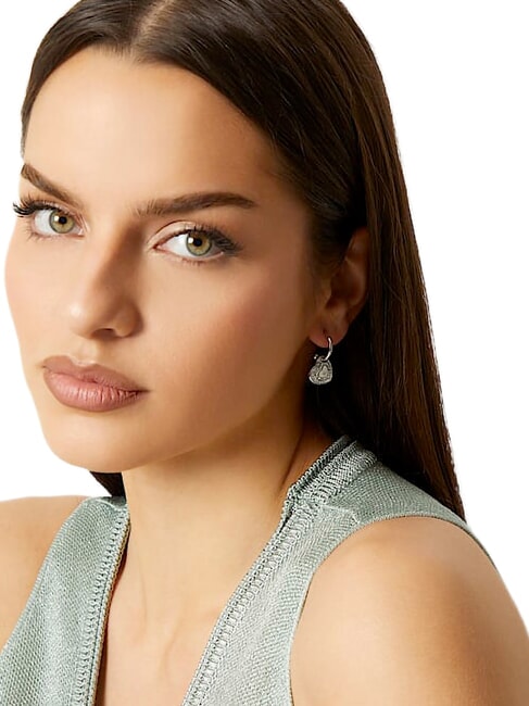 AMAMI Boucles d'oreilles argent&eacute;es, motif c&oelig;ur ARGENT - Boucles d'oreilles