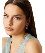 GUESS AMAMI Boucles d'oreilles argent&eacute;es, motif c&oelig;ur ARGENT - Boucles d'oreilles - 2