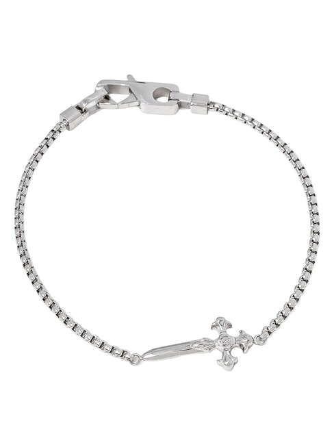 SOUTH ALAMEDA Bracelet en argent, motif dor&eacute; St - Bracelets